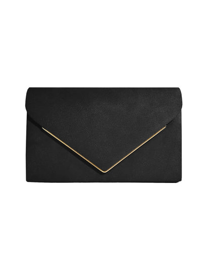 Fluwelen Avondclutch Suède Look Elegant