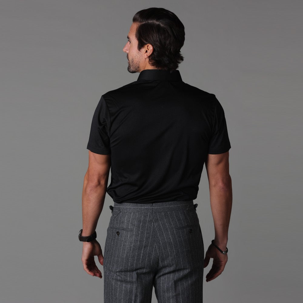 Mannen Poloshirt Korte Mouwen Rekbaar Slim Fit