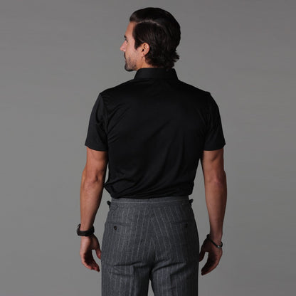 Mannen Poloshirt Korte Mouwen Rekbaar Slim Fit
