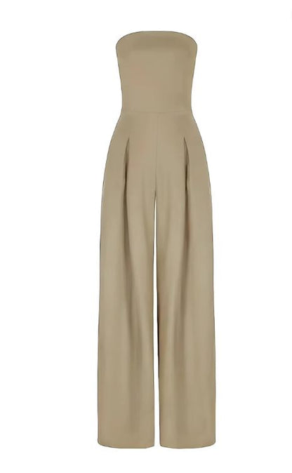 Zomerjurk Jumpsuit voor Vrouw Zonder Schouderbandjes