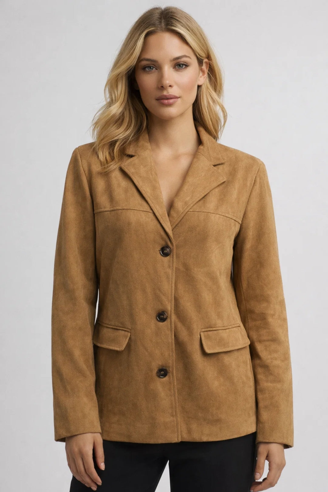 Dames Blazer Getailleerd met Knoopsluiting en Zijzakken - StudioMarella