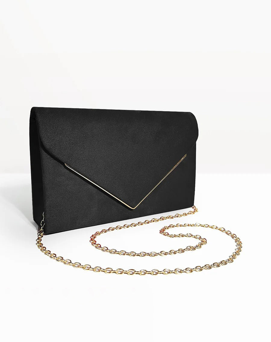 Fluwelen Clutch Avondtasje Suède Stijl Elegant