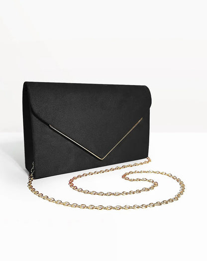Fluwelen Clutch Avondtasje Suède Stijl Elegant