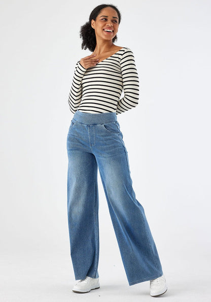 Hoge Jeans voor Vrouw Ultra Stretch Elegante Fit
