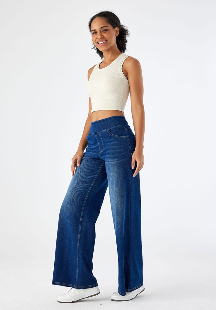 Hoge Jeans voor Vrouw Ultra Stretch Elegante Fit - StudioMarella