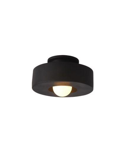 Moderne ronde plafondlamp van resin met geïntegreerde LED – minimalistische flush mount designlamp 30 cm
