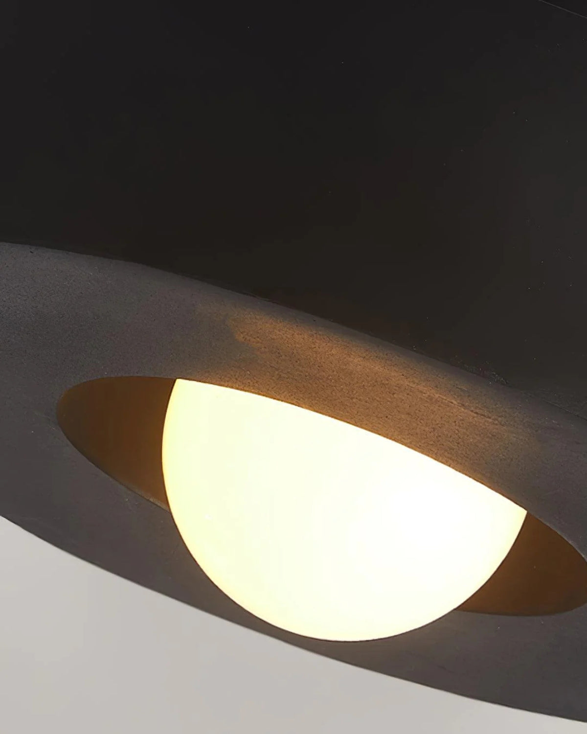 Moderne ronde plafondlamp van resin met geïntegreerde LED – minimalistische flush mount designlamp 30 cm
