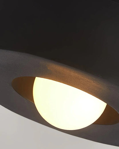Moderne ronde plafondlamp van resin met geïntegreerde LED – minimalistische flush mount designlamp 30 cm