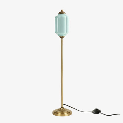 Decoratieve Glazen Pompoen Vloerlamp Retro Organische Stijl Woonkamer Staande Lamp