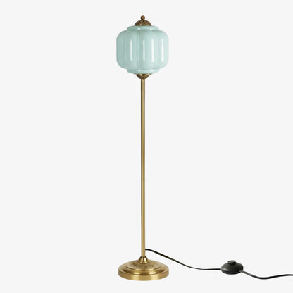 Decoratieve Glazen Pompoen Vloerlamp Retro Organische Stijl Woonkamer Staande Lamp