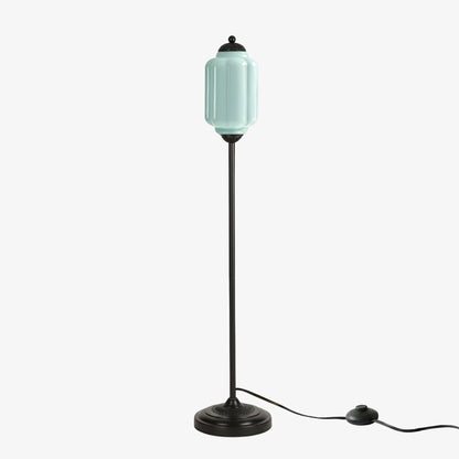 Decoratieve Glazen Pompoen Vloerlamp Retro Organische Stijl Woonkamer Staande Lamp