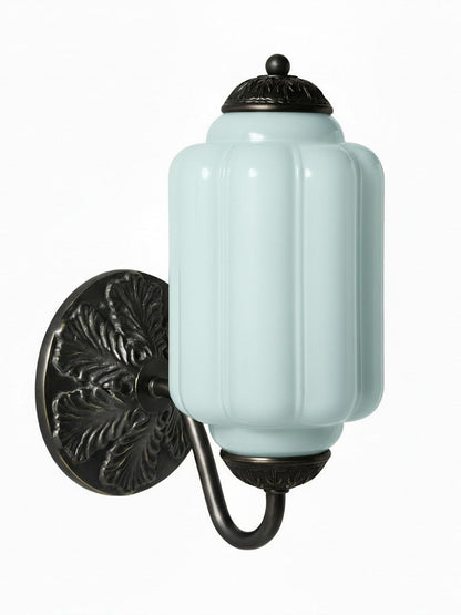 Melkglazen Wandlamp Eloise voor Hal en Slaapkamer | Vintage Wandverlichting met Melkwit Glas