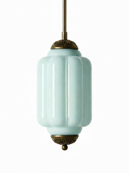 Vintage Glazen Hanglamp met Nostalgische Uitstraling – Verfijnde Verlichting voor Eetkamer en Keuken
