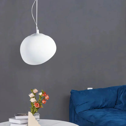 Plafondlamp Scandinavisch Melkglas Organisch Design Woonkamer Slaapkamer Modern