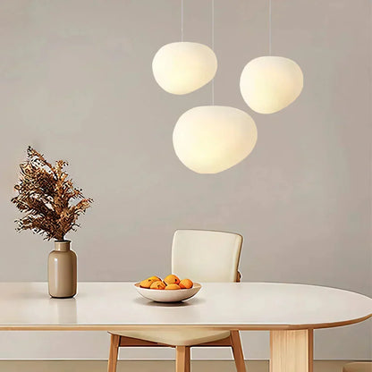 Plafondlamp Scandinavisch Melkglas Organisch Design Woonkamer Slaapkamer Modern