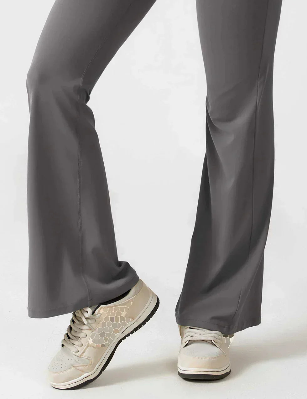 Jumpsuit Zijde V-Hals Comfortabele Flair Broek