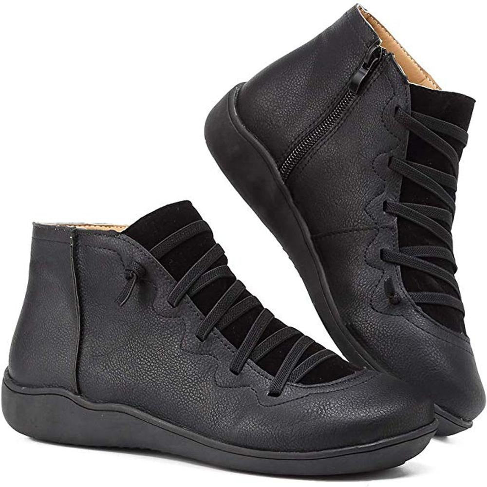 Afra | Vintage Hoge Laarzen met Veters