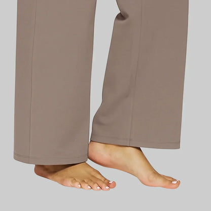 Dames Stretchbroek Hoge Taille met Zakken Comfortabel
