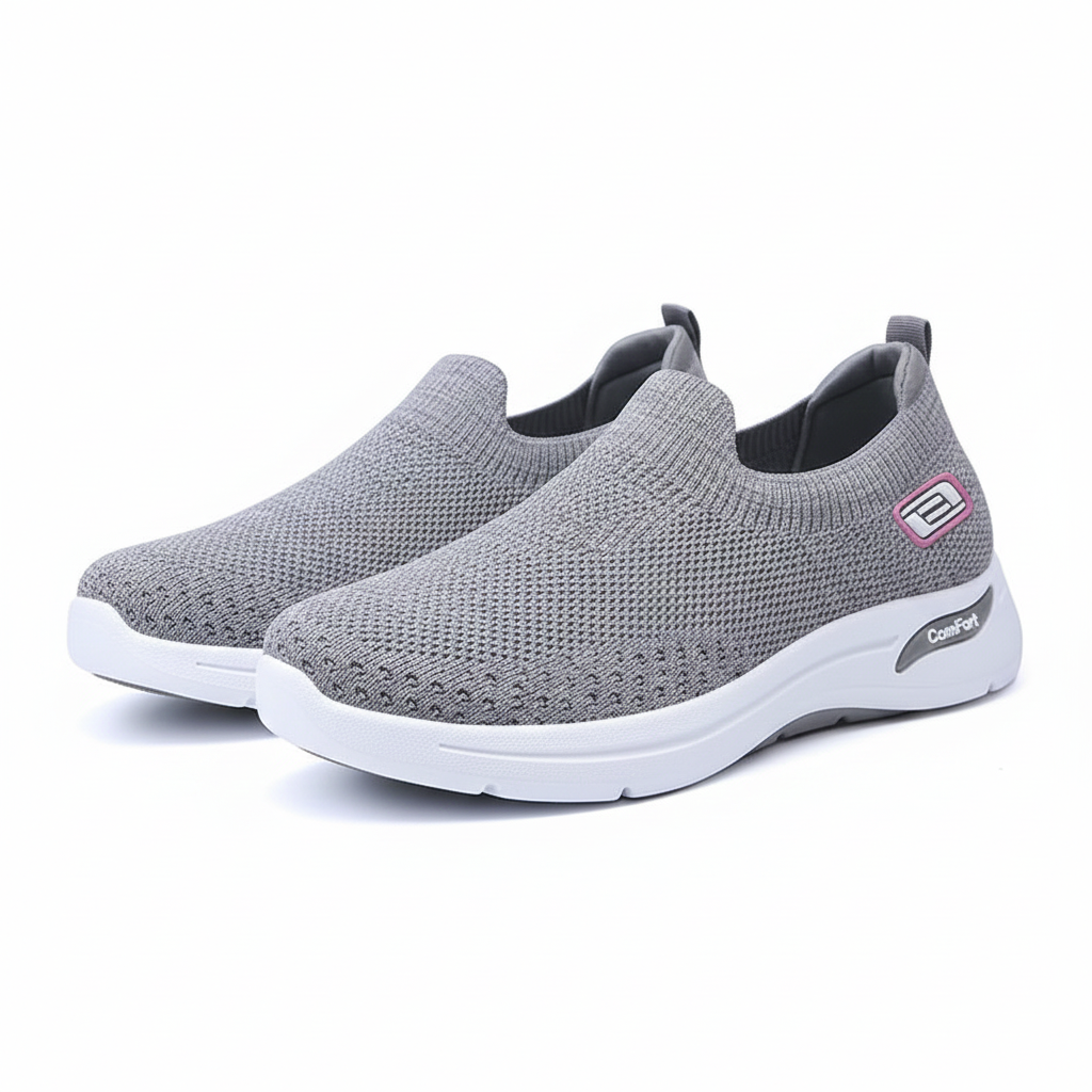Dames Comfortschoenen Orthopedisch Slip-on Zacht Leer