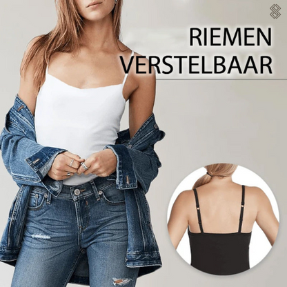 BH Top met Geïntegreerde Beha Steun voor Dagelijks Draagcomfort