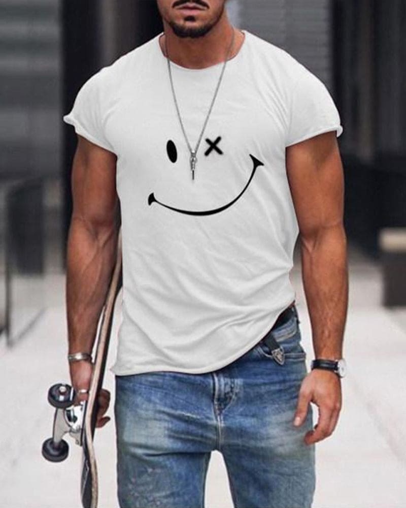 Heren T-shirt van Katoen Klassiek Elegante Stijl - StudioMarella