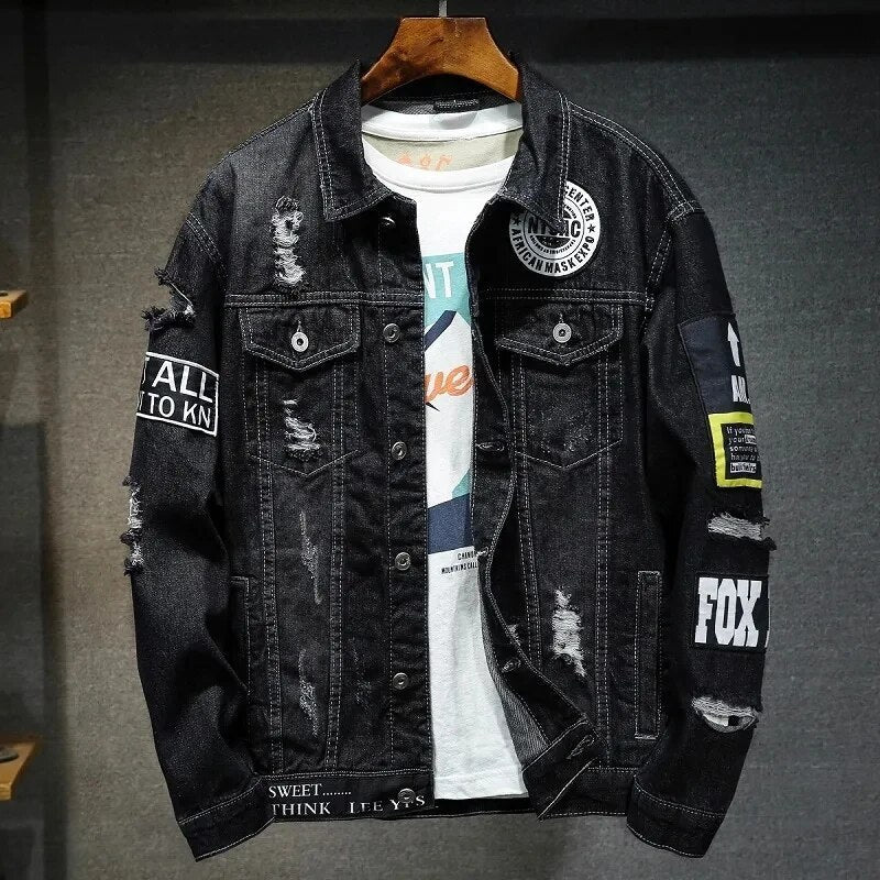 Cowboy Jas Heren Blauwe Denim Stevige Stof - StudioMarella