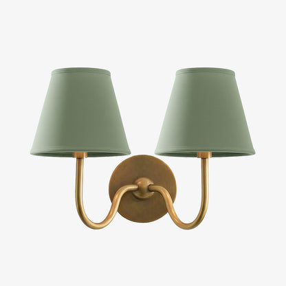 Wandlamp met Geplisseerde Stoffen Kap – Klassieke Verlichting voor Slaapkamer en Woonkamer