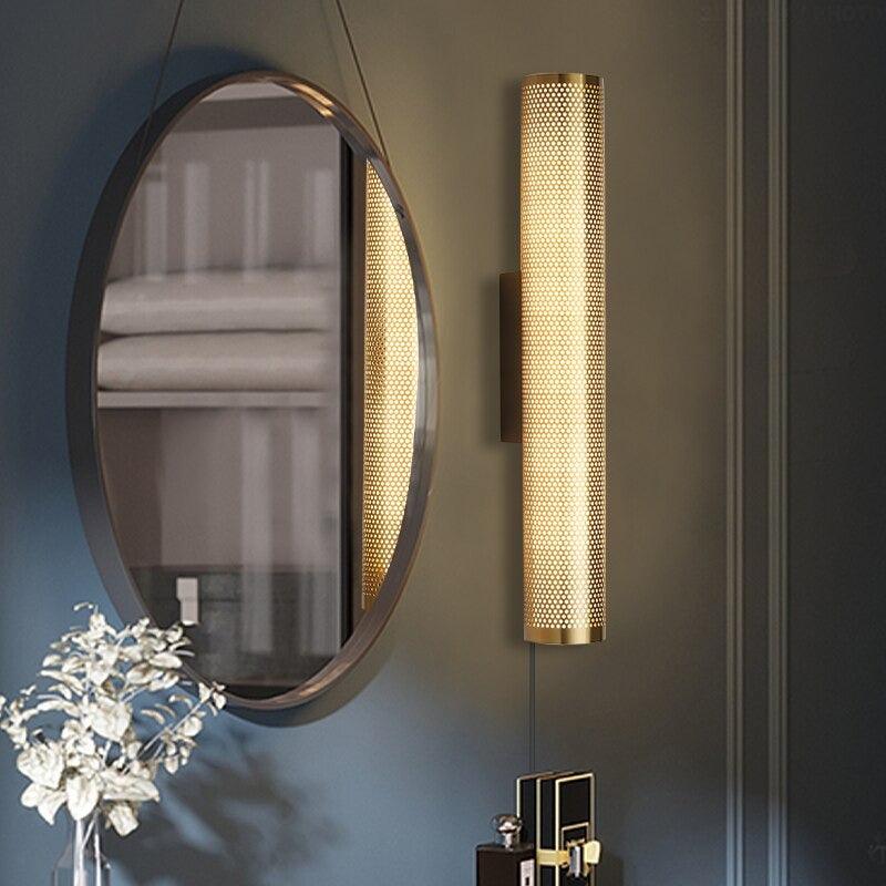 Bara Luxe Wandlamp – Gouden Wandverlichting met Elegante Afwerking voor Badkamer & Slaapkamer