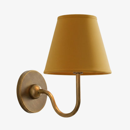 Wandlamp met Geplisseerde Stoffen Kap – Klassieke Verlichting voor Slaapkamer en Woonkamer
