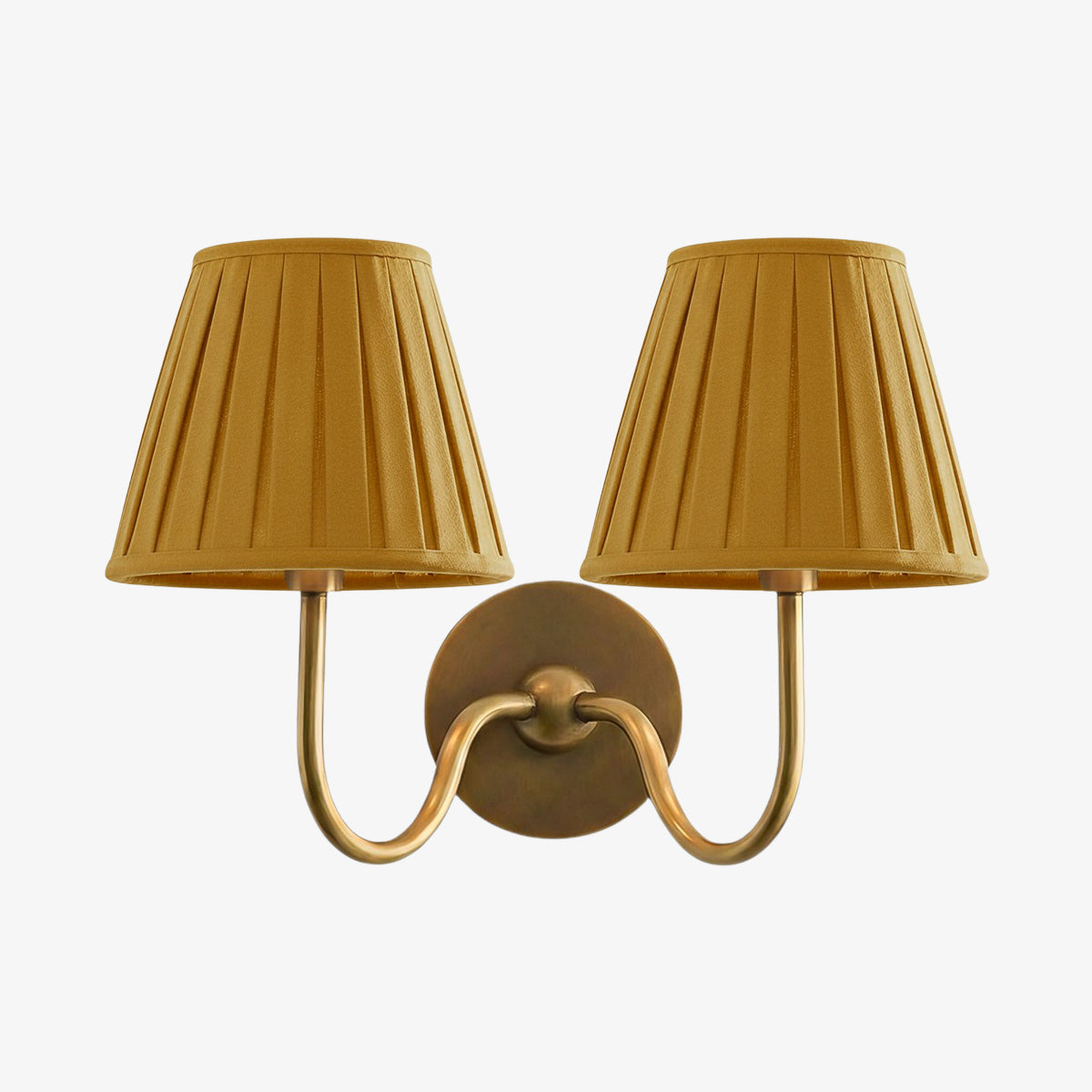 Wandlamp met Geplisseerde Stoffen Kap – Klassieke Verlichting voor Slaapkamer en Woonkamer