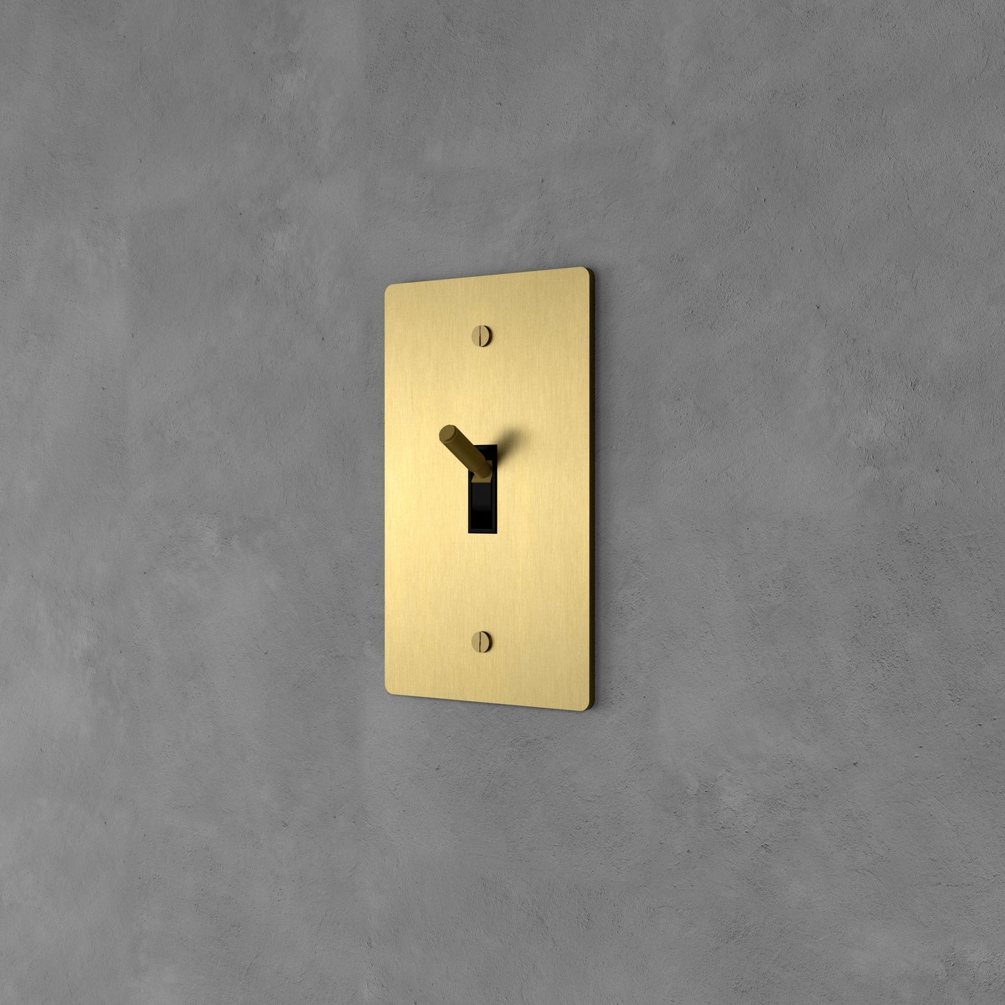 Luxe Messing Tuimelschakelaar Met Minimalistisch Design En Hoogwaardige Afwerking