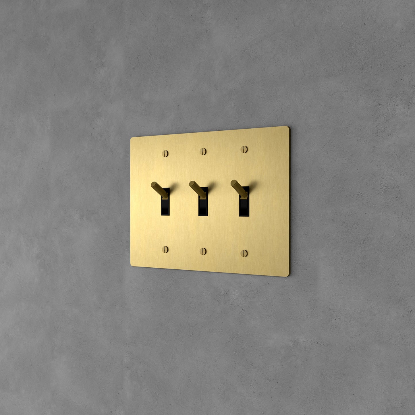 Luxe Messing Tuimelschakelaar Met Minimalistisch Design En Hoogwaardige Afwerking