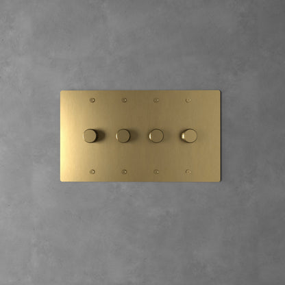 Luxe Messing Dimmer Schakelaar Met Draaiknop En Tijdloos Design