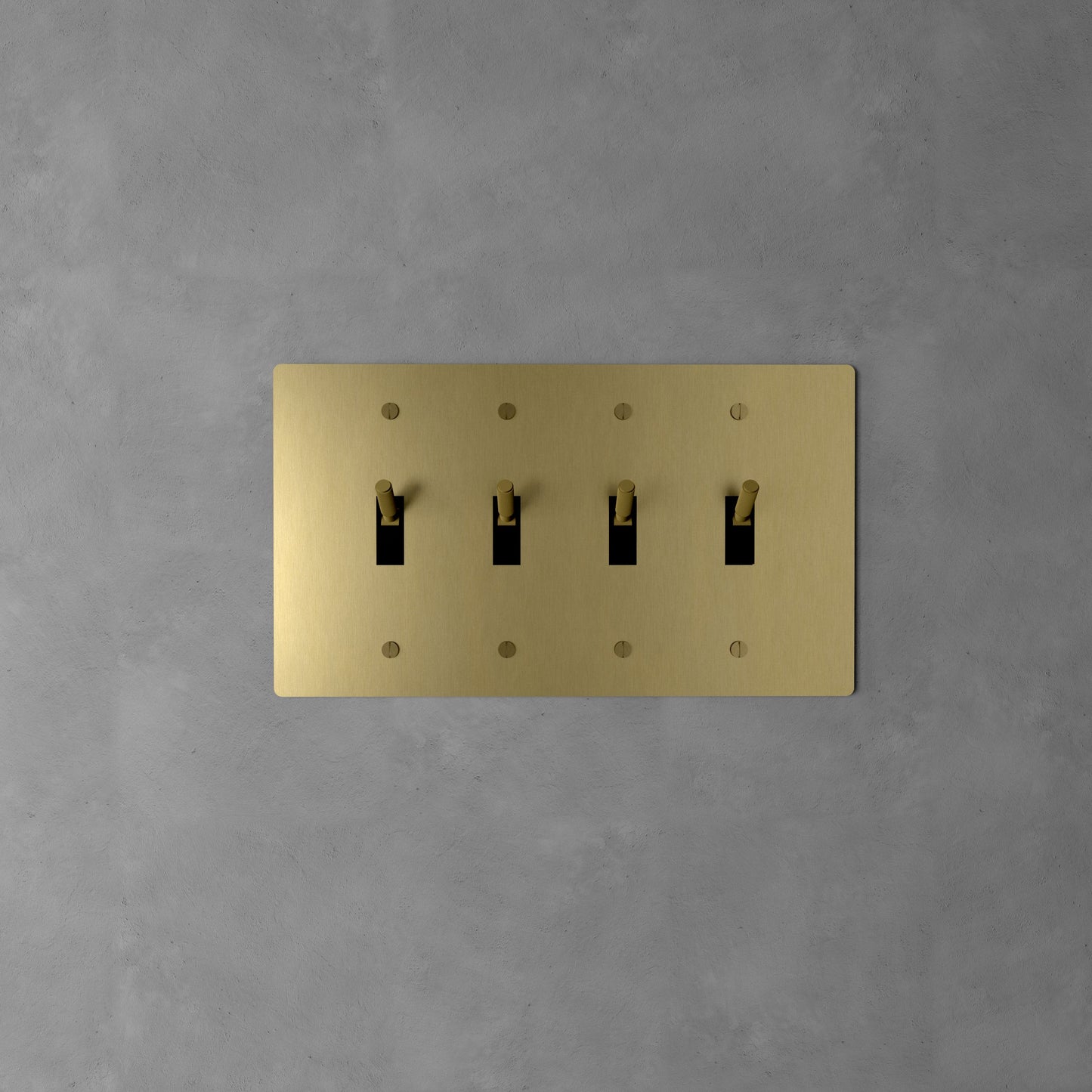 Luxe Messing Tuimelschakelaar Met Minimalistisch Design En Hoogwaardige Afwerking