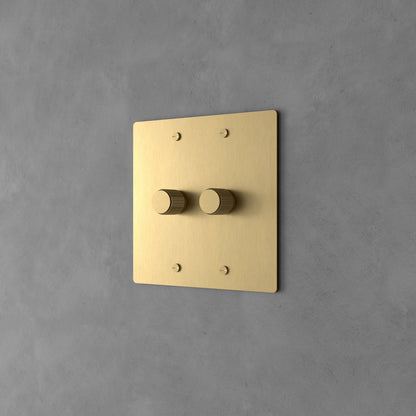 Luxe Messing Dimmer Schakelaar Met Draaiknop En Tijdloos Design