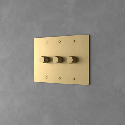 Luxe Messing Dimmer Schakelaar Met Draaiknop En Tijdloos Design