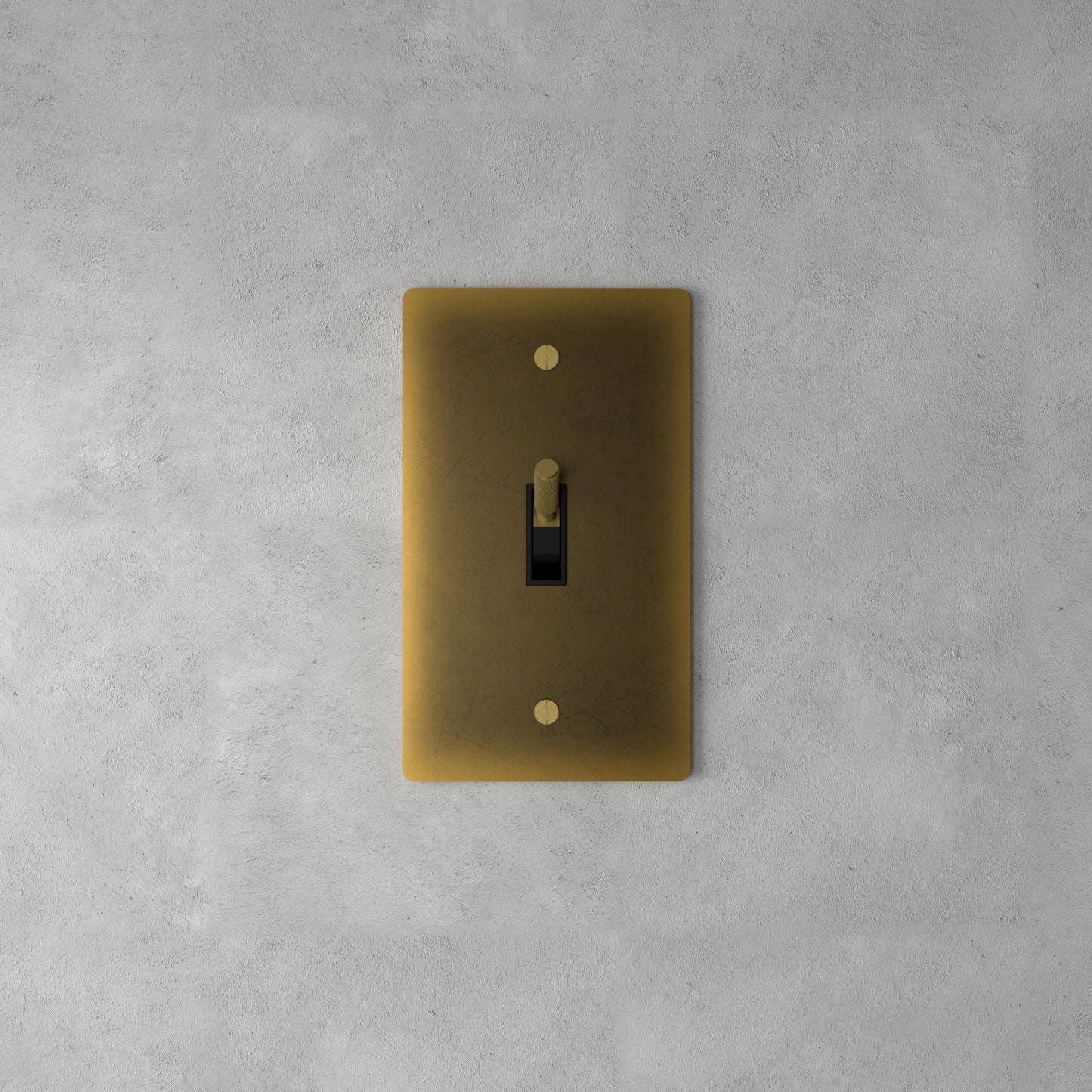 Luxe Messing Tuimelschakelaar Met Minimalistisch Design En Hoogwaardige Afwerking
