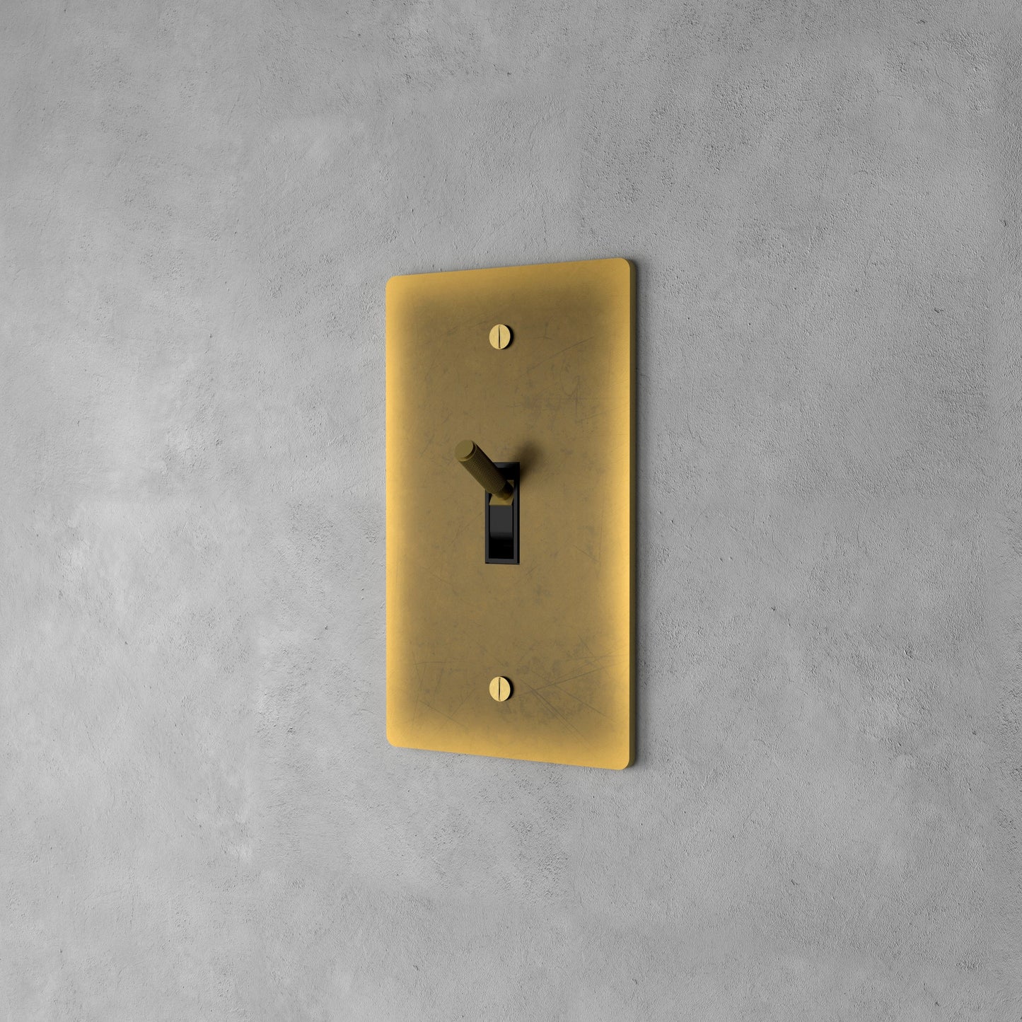 Luxe Messing Tuimelschakelaar Met Minimalistisch Design En Hoogwaardige Afwerking