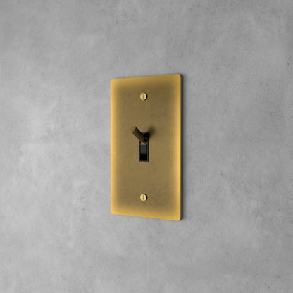 Luxe Messing Tuimelschakelaar Met Minimalistisch Design En Hoogwaardige Afwerking