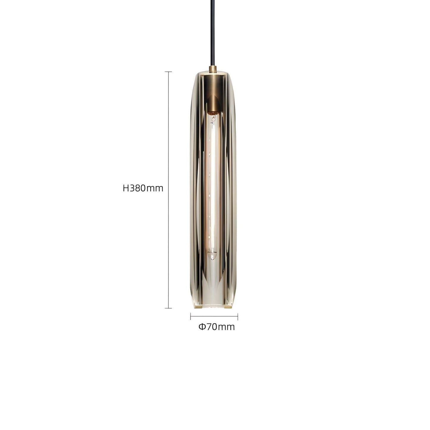 Post Moderne Messing Hanglamp Met K9 Kristal En Verstelbare Kabel