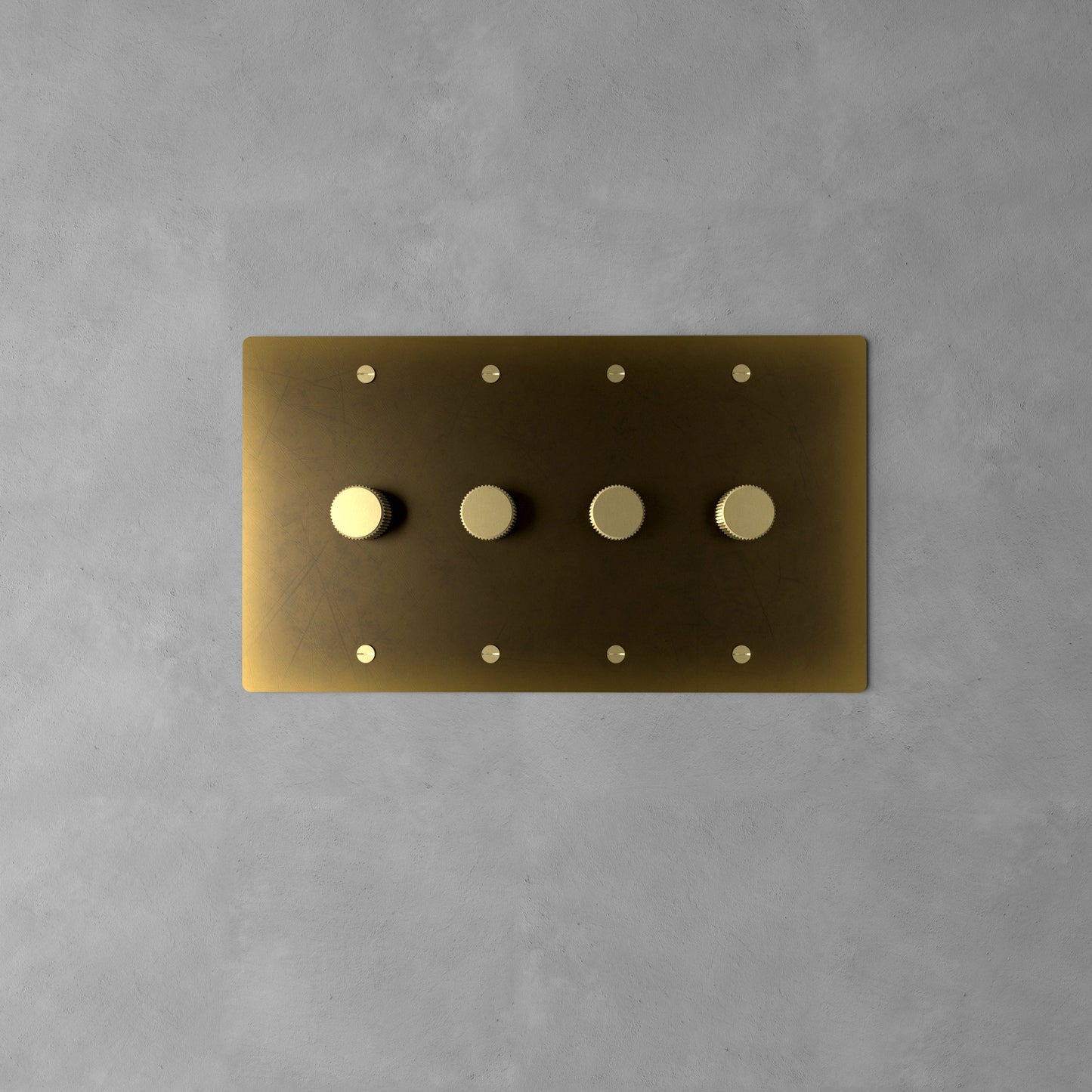 Luxe Messing Dimmer Schakelaar Met Draaiknop En Tijdloos Design