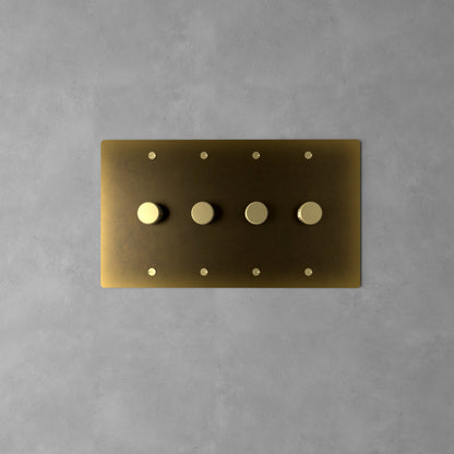 Luxe Messing Dimmer Schakelaar Met Draaiknop En Tijdloos Design