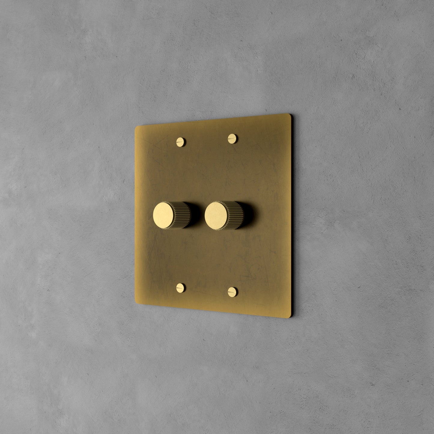 Luxe Messing Dimmer Schakelaar Met Draaiknop En Tijdloos Design