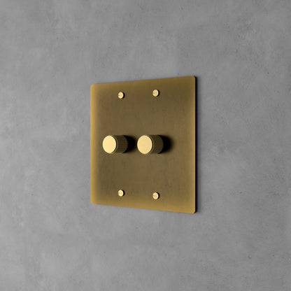 Luxe Messing Dimmer Schakelaar Met Draaiknop En Tijdloos Design