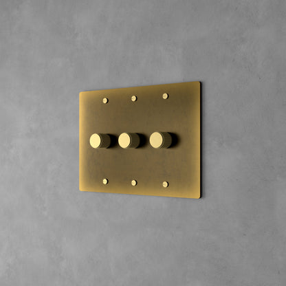 Luxe Messing Dimmer Schakelaar Met Draaiknop En Tijdloos Design
