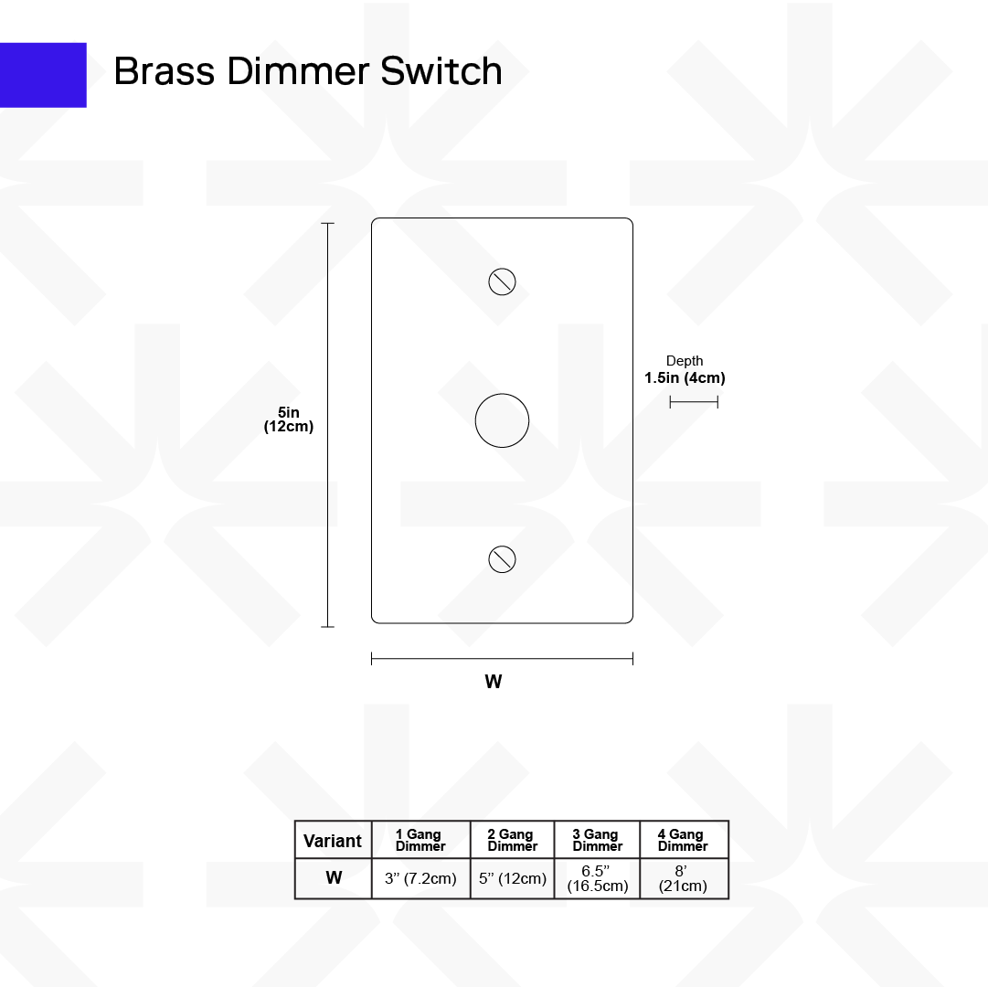 Luxe Messing Dimmer Schakelaar Met Draaiknop En Tijdloos Design