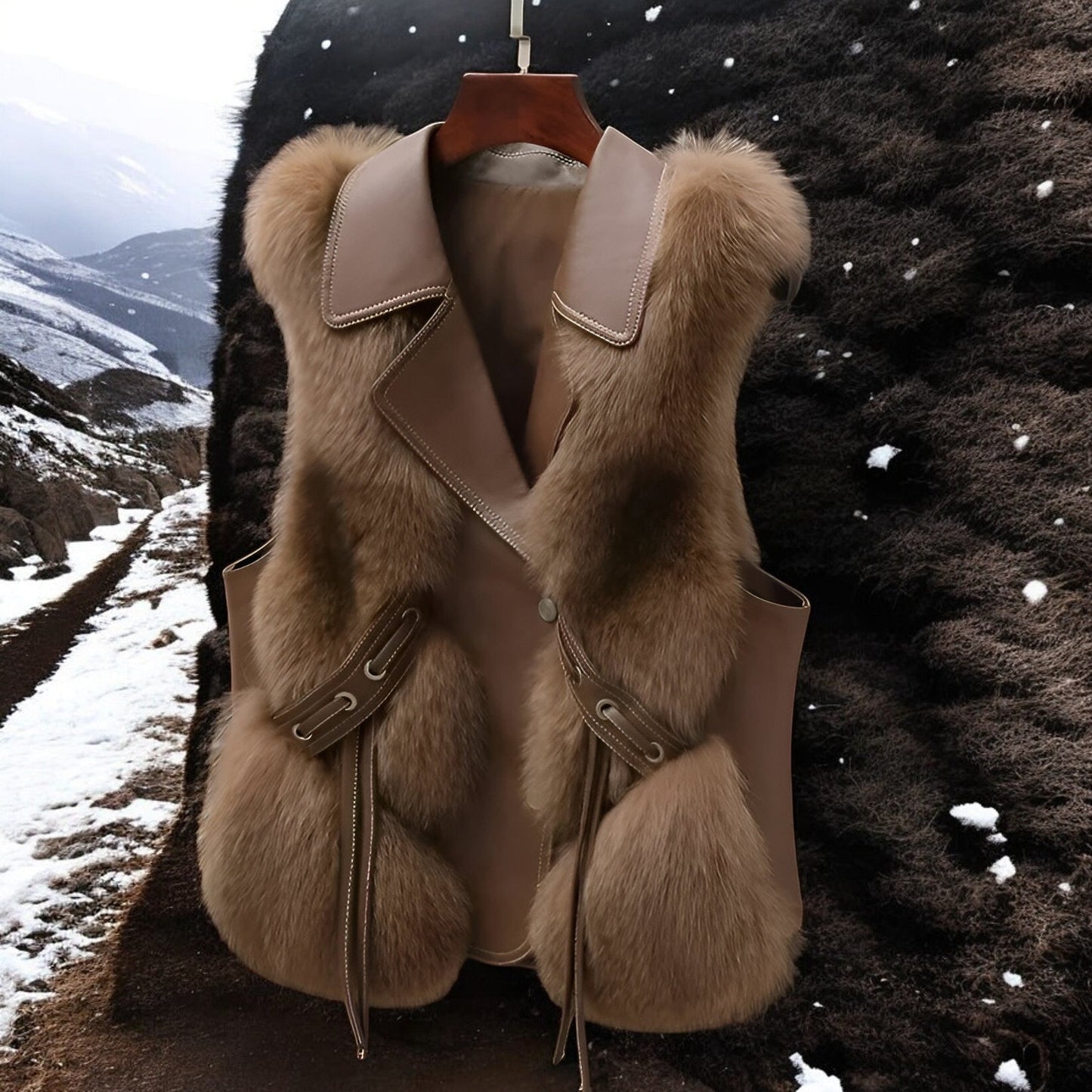 Bontjas Gilet van Artic Fox Fur - StudioMarella