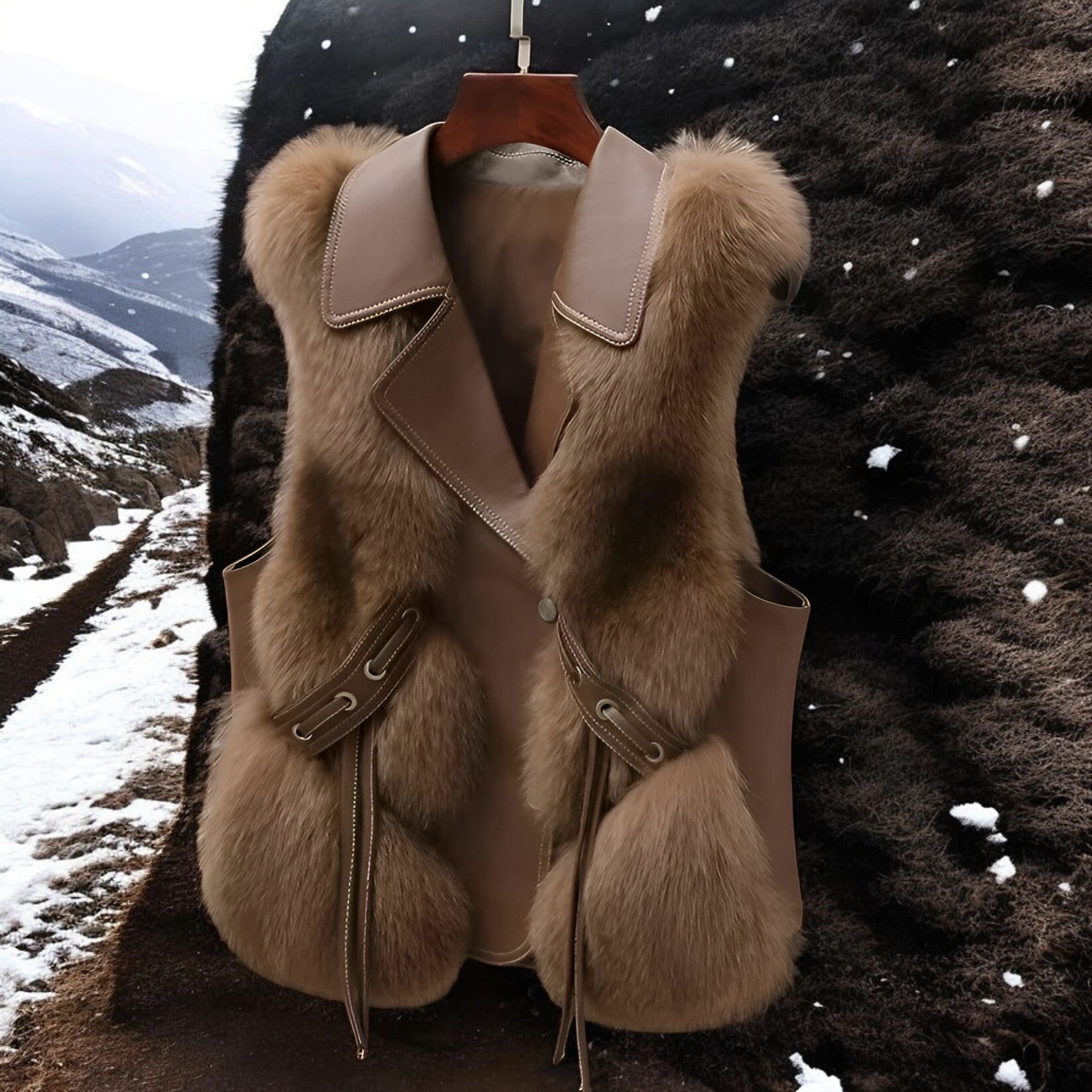 Bontjas Gilet van Artic Fox Fur - StudioMarella