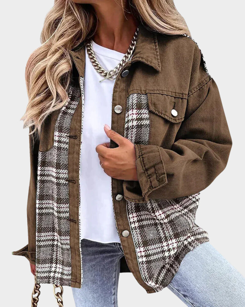 Leerlook Jack Dames Stijlvol Bikerjas