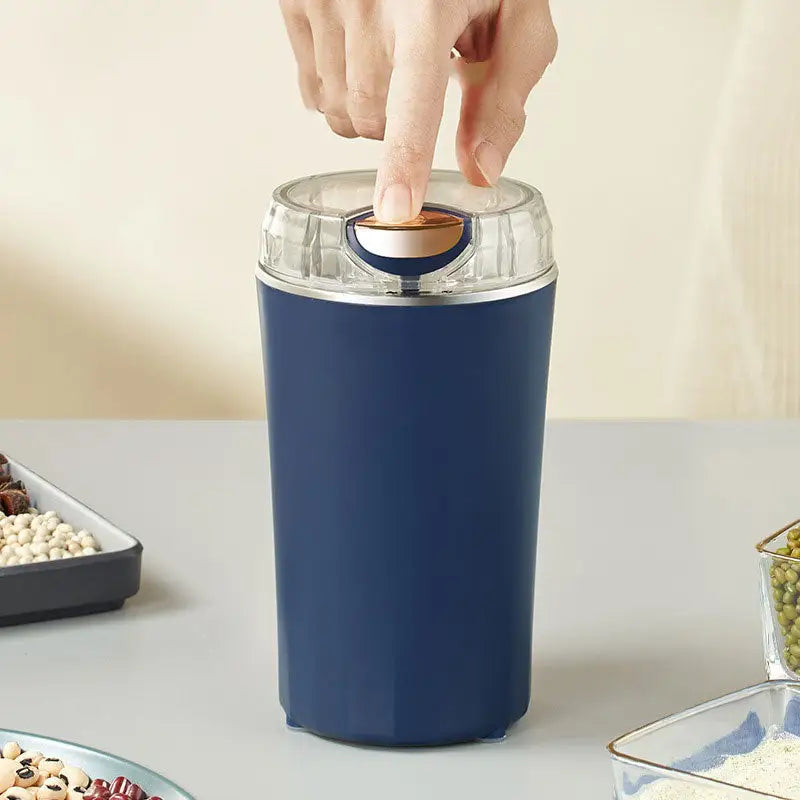 Elektrische Kruidenmolen RVS 80g 30000rpm Koffiemolen Specerijenmolen 220V Blauw Keuken Snel Malen Compact
